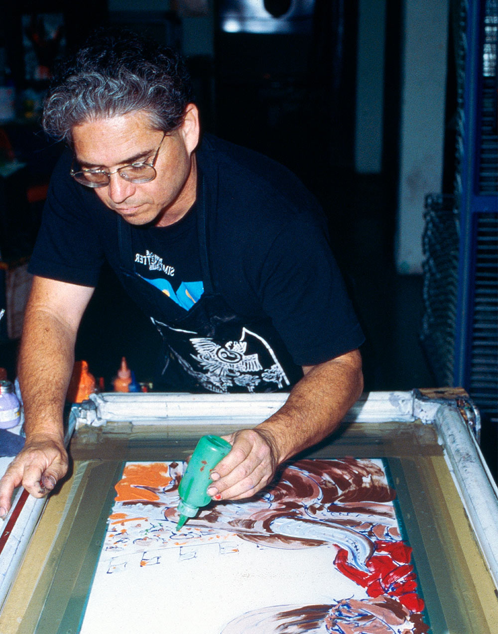 Wayne Alaniz Healy monoprinting