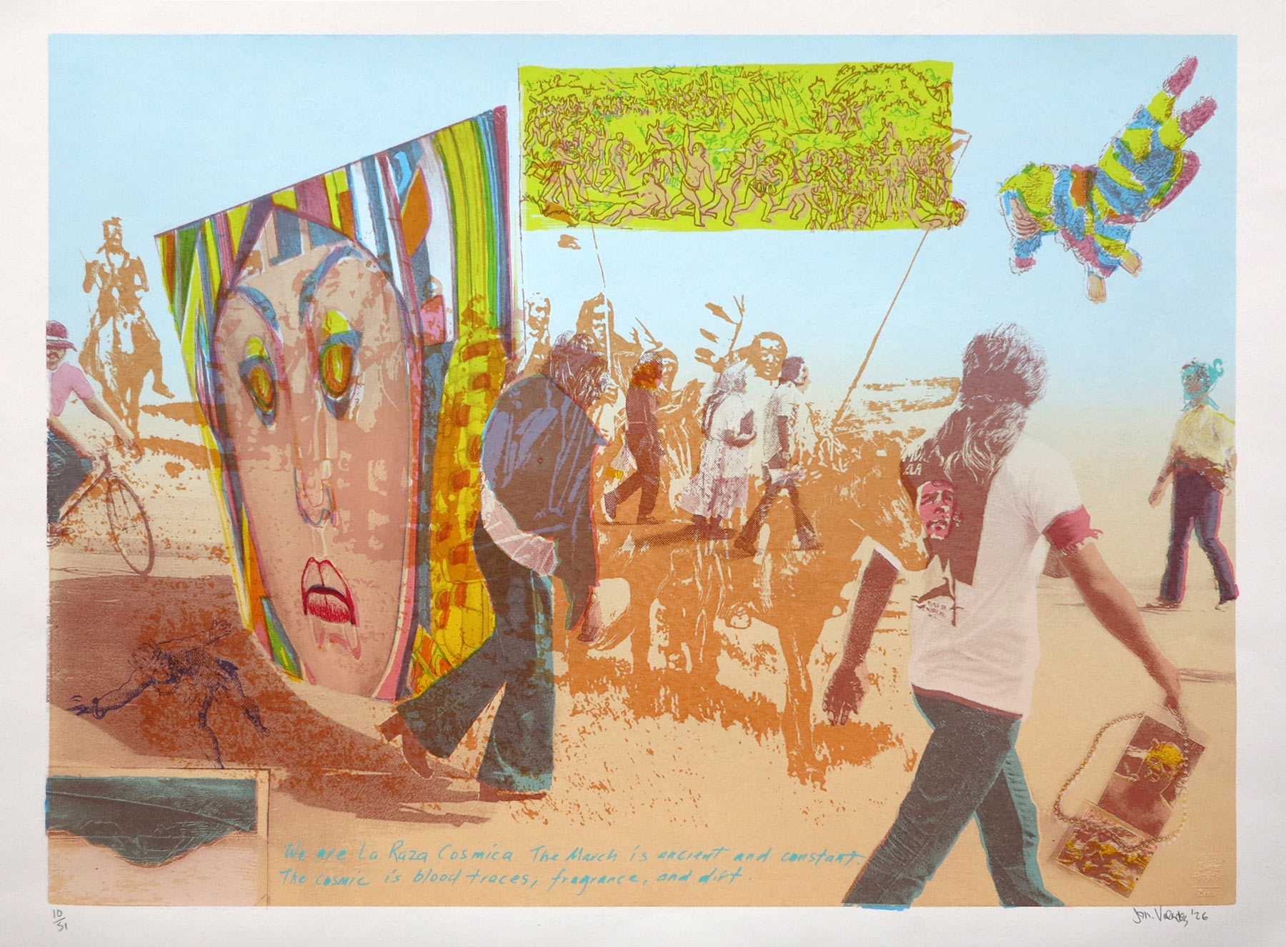 Limited-Edition Serigraph by John Valadez
